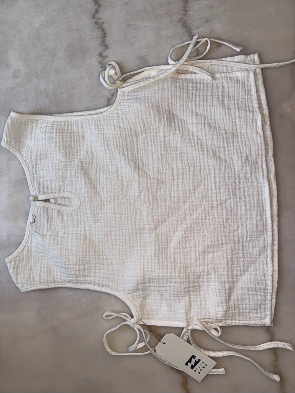 Billabong White Tank Top and Crème Trousers Set - Picture 8 of 11